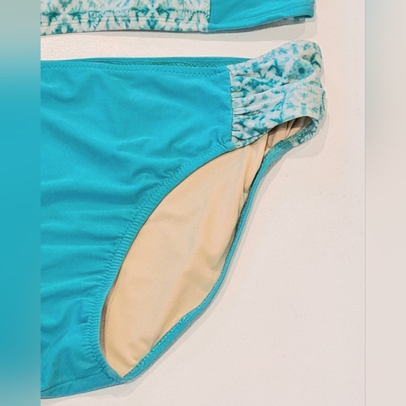 Cabana Life Turquoise Tile-Panel Tank Bikini - Picture 5 of 7